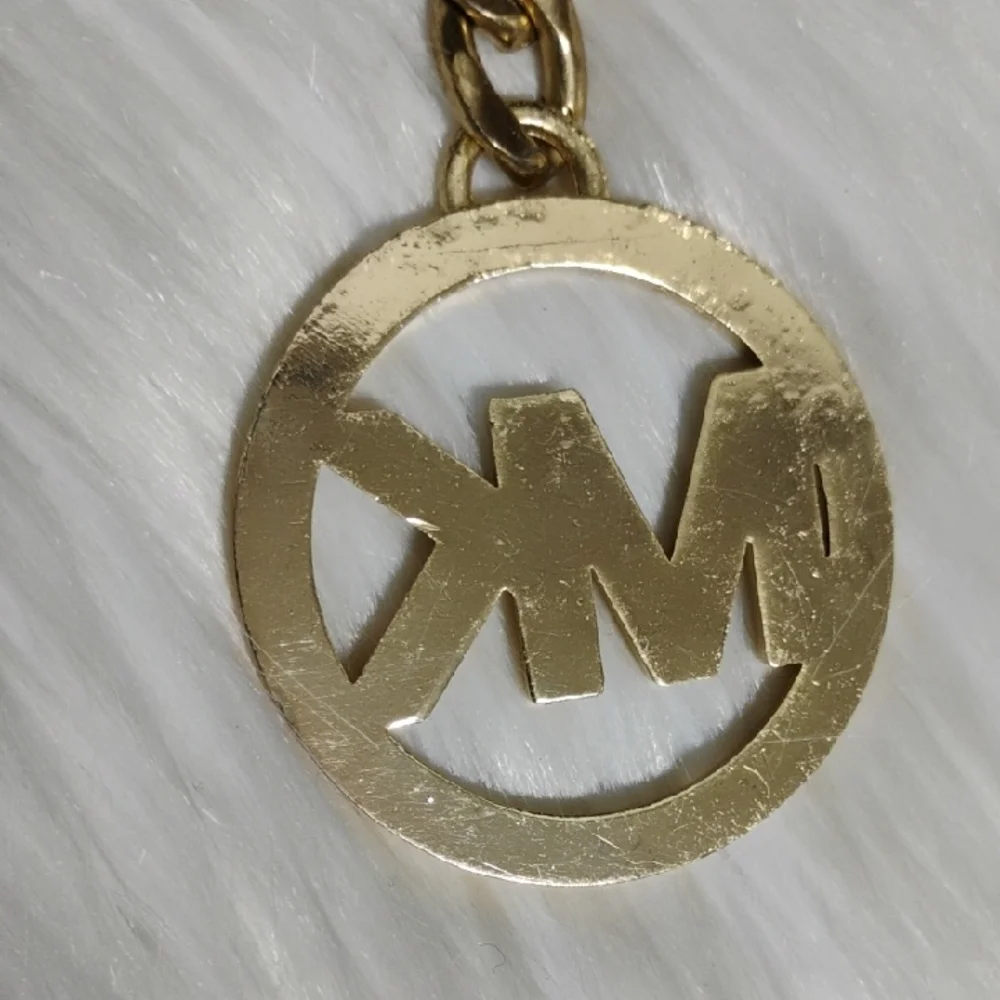 Michael Kors Gold Logo Key Holder & Bag Charm Vtg - Picture 4 of 7